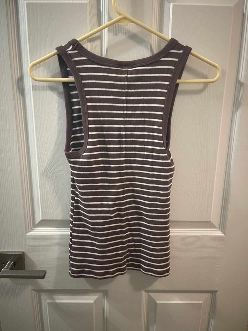 Universal Thread Brown & White Striped Ribbed Tank - Picture 5 of 5